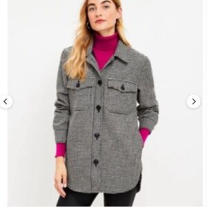 LOFT houndstooth jacket